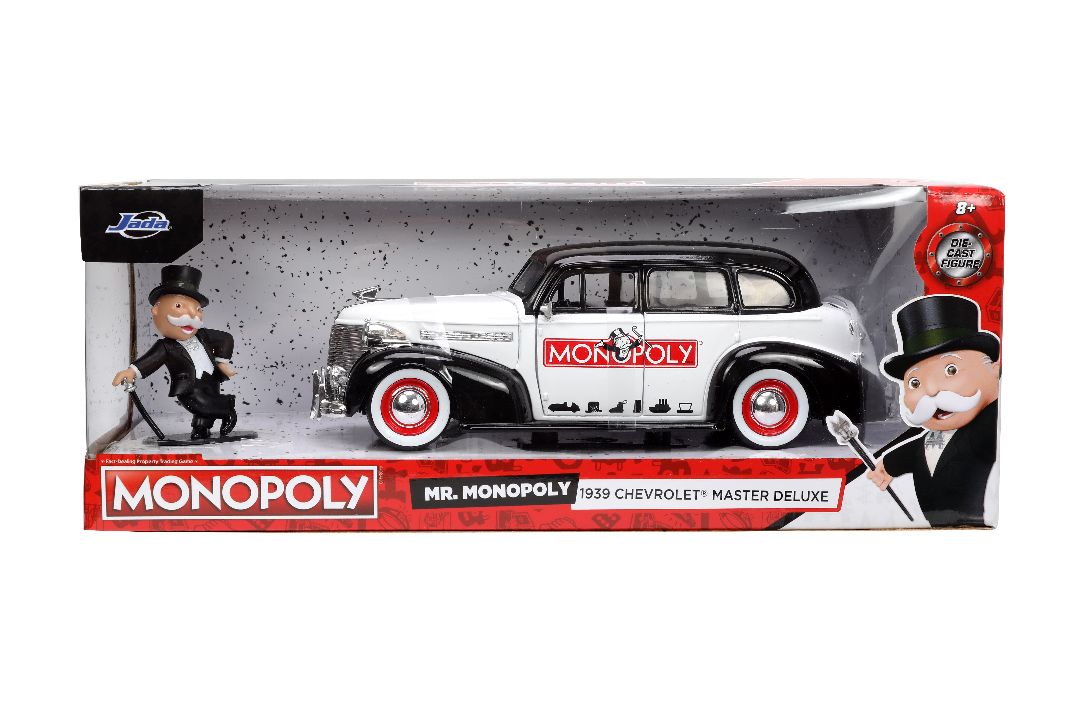 Jada 1/24 "Hollywood Rides" 1939 Chevy Master Deluxe Mr Monopoly