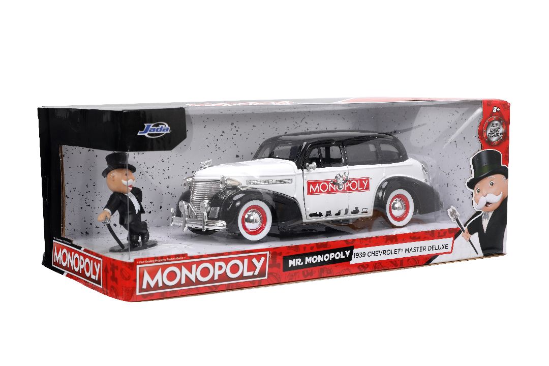 Jada 1/24 "Hollywood Rides" 1939 Chevy Master Deluxe Mr Monopoly