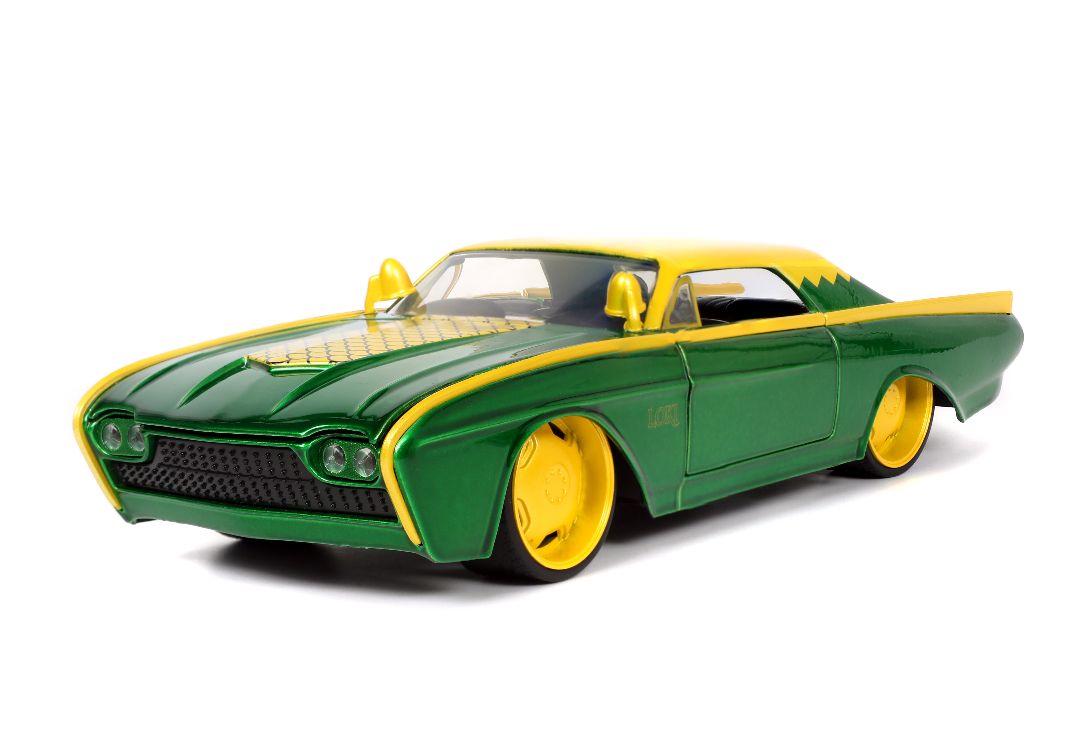 Jada 1/24 "Hollywood Rides" Marvel 1963 Thunderbird with LOKI - Click Image to Close