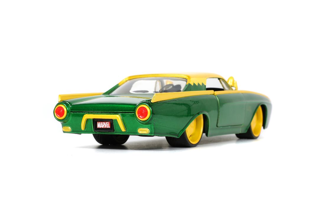 Jada 1/24 "Hollywood Rides" Marvel 1963 Thunderbird with LOKI