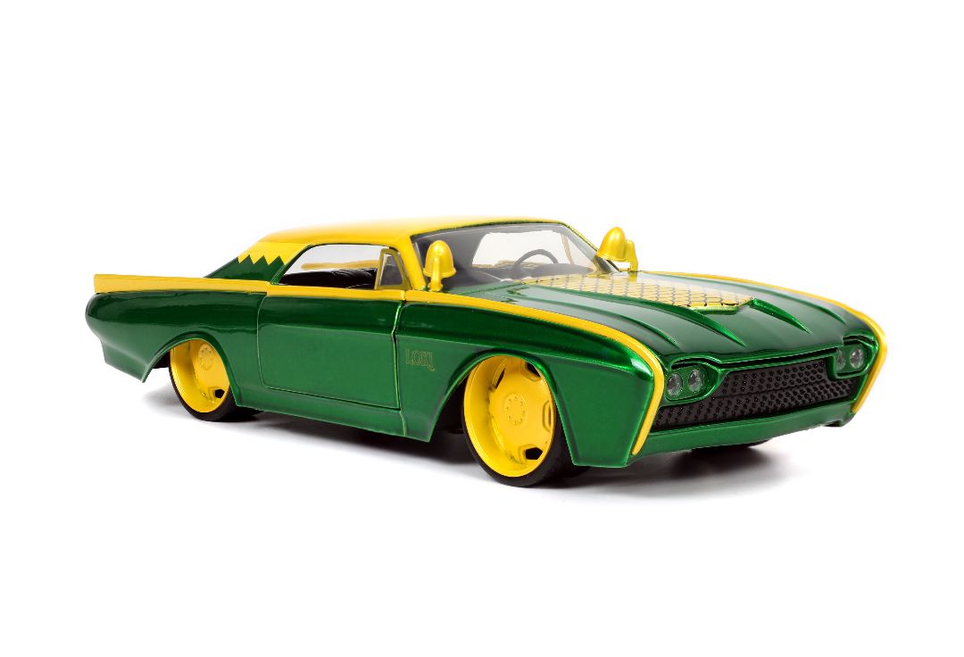 Jada 1/24 "Hollywood Rides" Marvel 1963 Thunderbird with LOKI - Click Image to Close