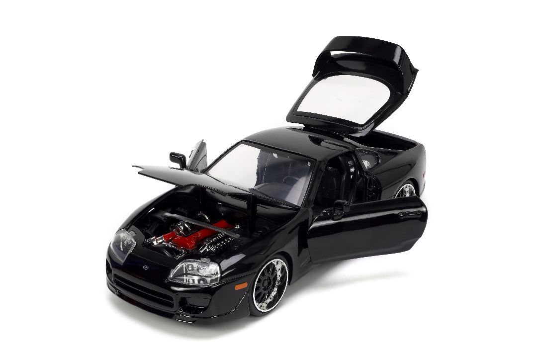 Jada 1/24 "Fast & Furious" 1995 Toyota Supra - Glossy Black - Click Image to Close