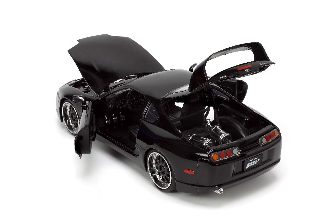 Jada 1/24 "Fast & Furious" 1995 Toyota Supra - Glossy Black - Click Image to Close