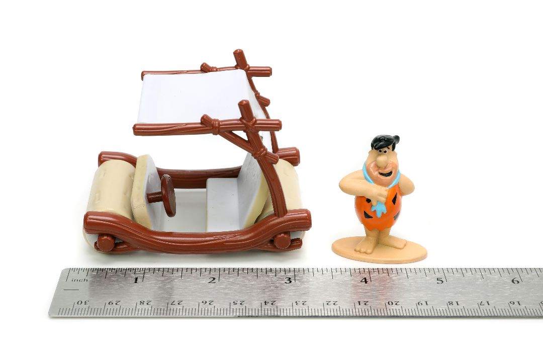 Jada 1/32 "Hollywood Rides" The Flintmobile - Fred Flintstone - Click Image to Close