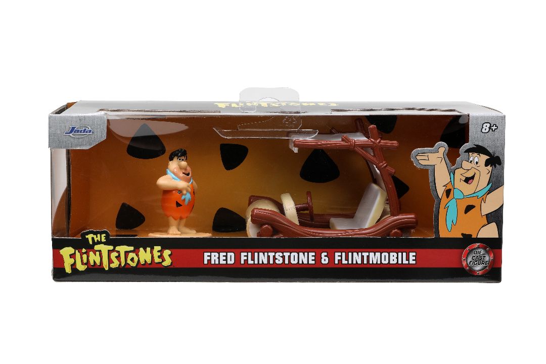 Jada 1/32 "Hollywood Rides" The Flintmobile - Fred Flintstone - Click Image to Close