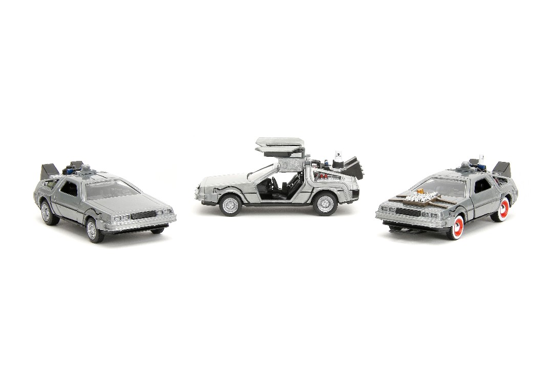 Jada 1/32 "Hollywood Rides" Back to The Future 3-Pack