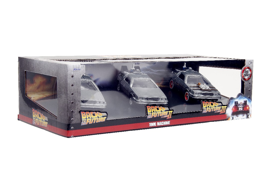 Jada 1/32 "Hollywood Rides" Back to The Future 3-Pack - Click Image to Close