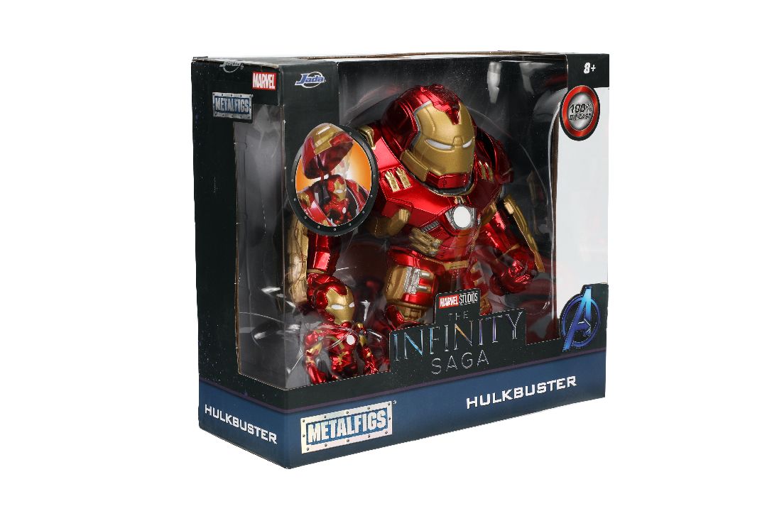 Jada 2.5" Metalfigs Iron Man & 6.5" Hulkbuster