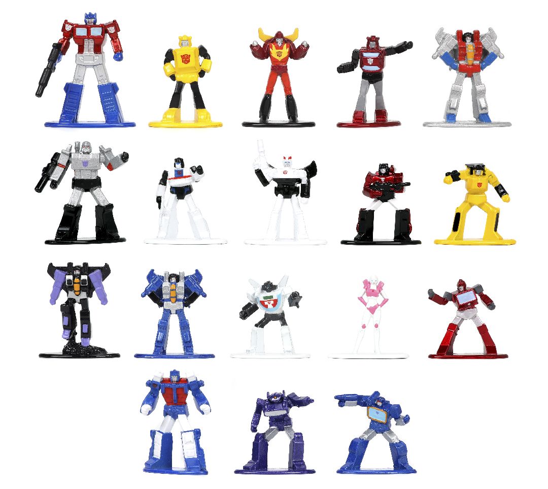 Jada 1.65" Nano Metalfigs Transformers 18 Pack