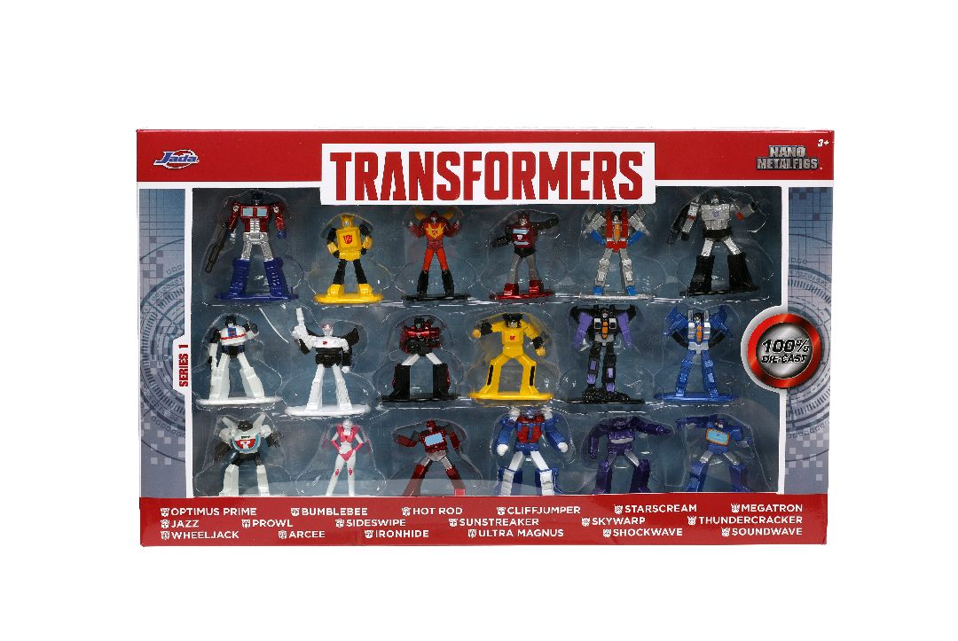 Jada 1.65" Nano Metalfigs Transformers 18 Pack