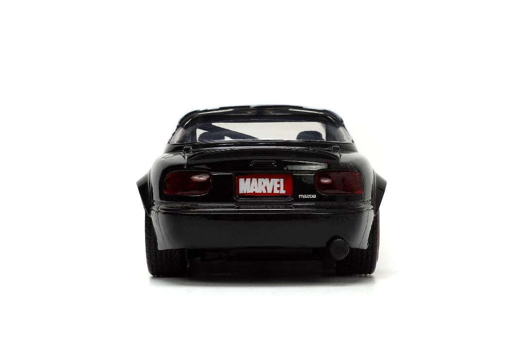 Jada 1/32 "Hollywood Rides" 1990 Mazda Miata w/Ghost Spider