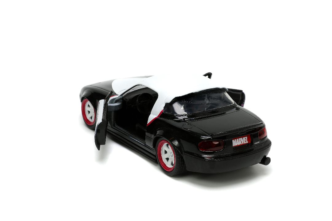 Jada 1/32 "Hollywood Rides" 1990 Mazda Miata w/Ghost Spider