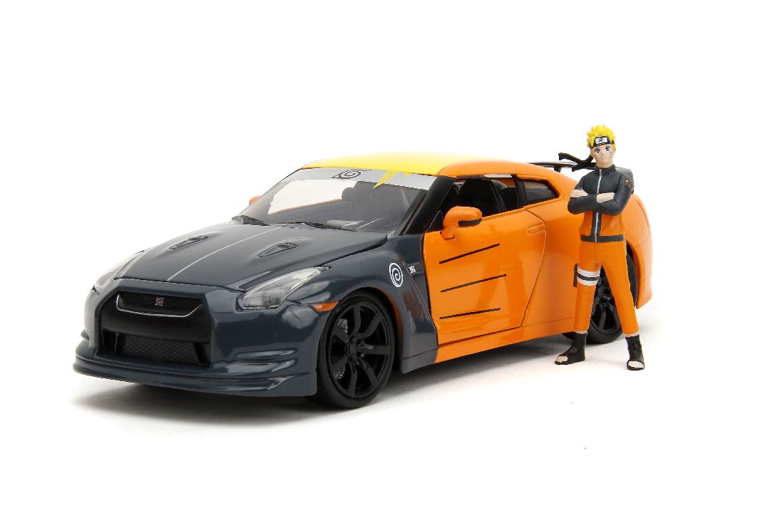 Jada 1/24 "Hollywood Rides" 2009 Nissan GT-R (R35) With Naruto - Click Image to Close