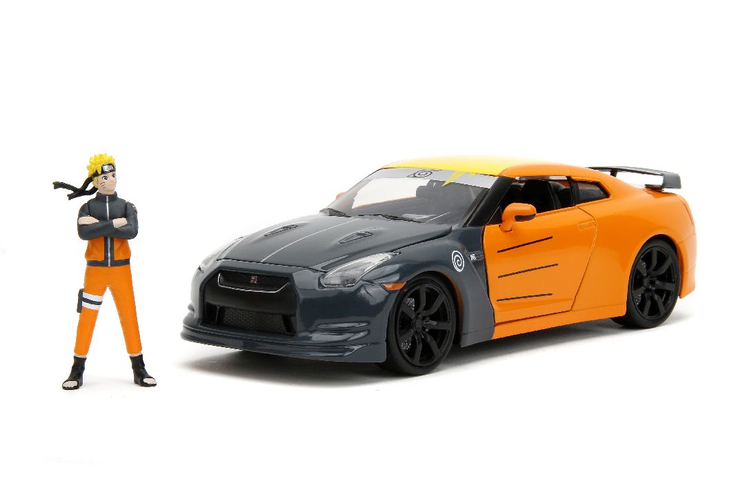 Jada 1/24 "Hollywood Rides" 2009 Nissan GT-R (R35) With Naruto