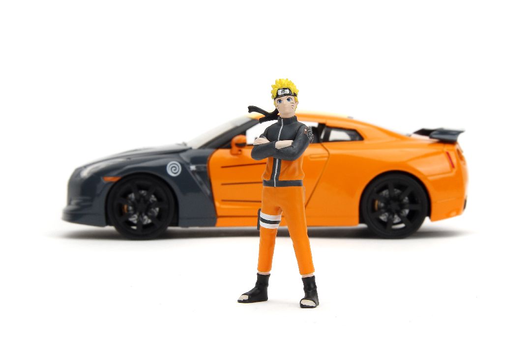 Jada 1/24 "Hollywood Rides" 2009 Nissan GT-R (R35) With Naruto