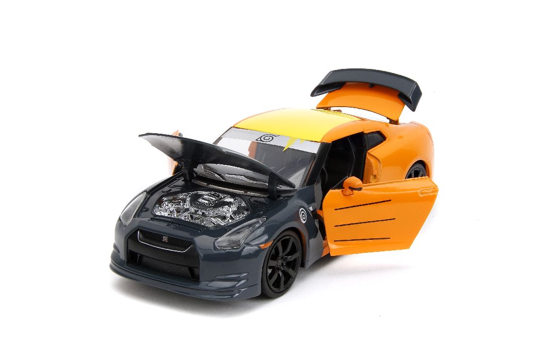 Jada 1/24 "Hollywood Rides" 2009 Nissan GT-R (R35) With Naruto - Click Image to Close