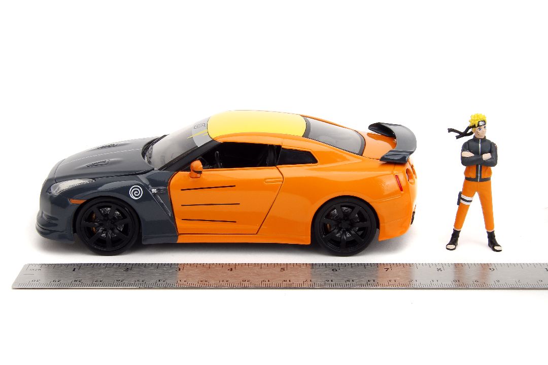 Jada 1/24 "Hollywood Rides" 2009 Nissan GT-R (R35) With Naruto