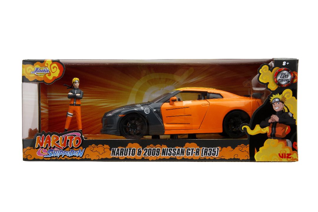 Jada 1/24 "Hollywood Rides" 2009 Nissan GT-R (R35) With Naruto