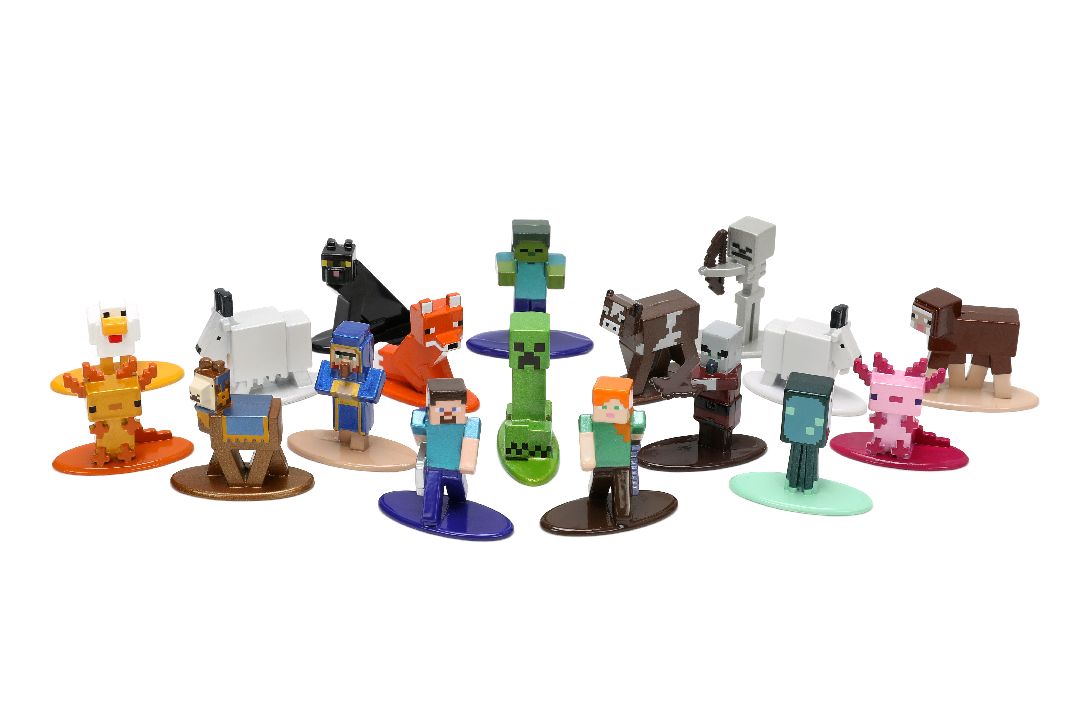 Jada 1.65" Nano Metalfigs Minecraft 18 Pack W8