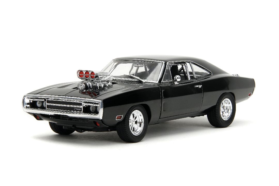 Jada 1/24 "Fast & Furious" TruSpec 1970 Dodge Charger RT - Black - Click Image to Close