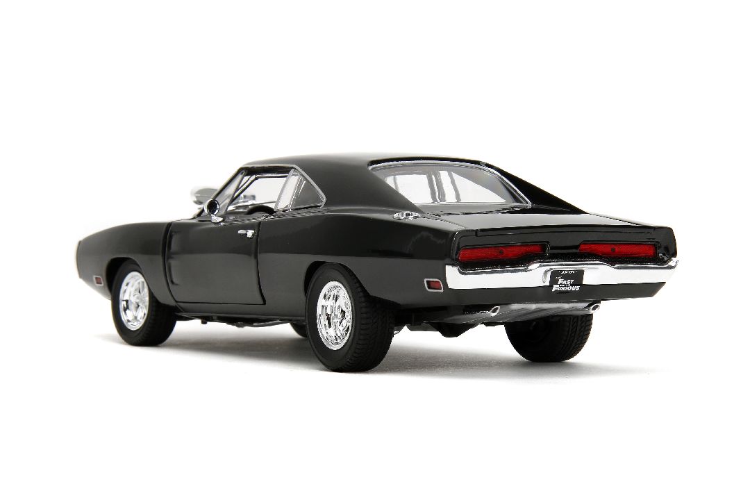 Jada 1/24 "Fast & Furious" TruSpec 1970 Dodge Charger RT - Black - Click Image to Close