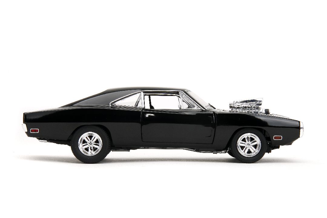 Jada 1/24 "Fast & Furious" TruSpec 1970 Dodge Charger RT - Black - Click Image to Close