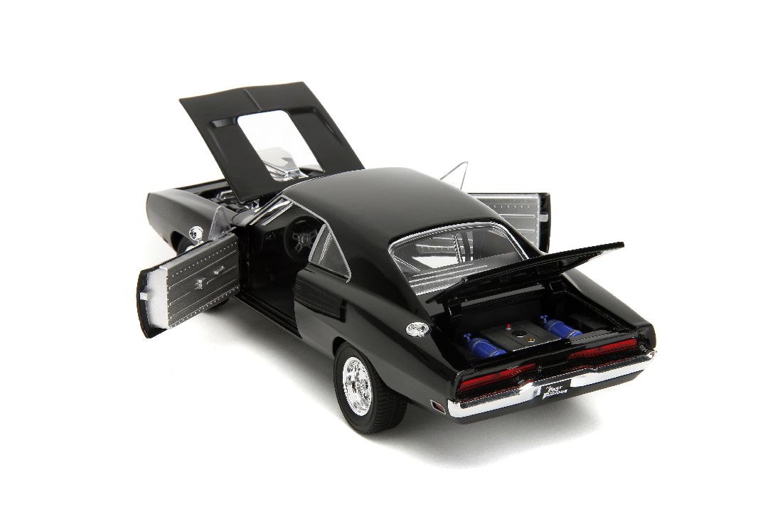 Jada 1/24 "Fast & Furious" TruSpec 1970 Dodge Charger RT - Black - Click Image to Close