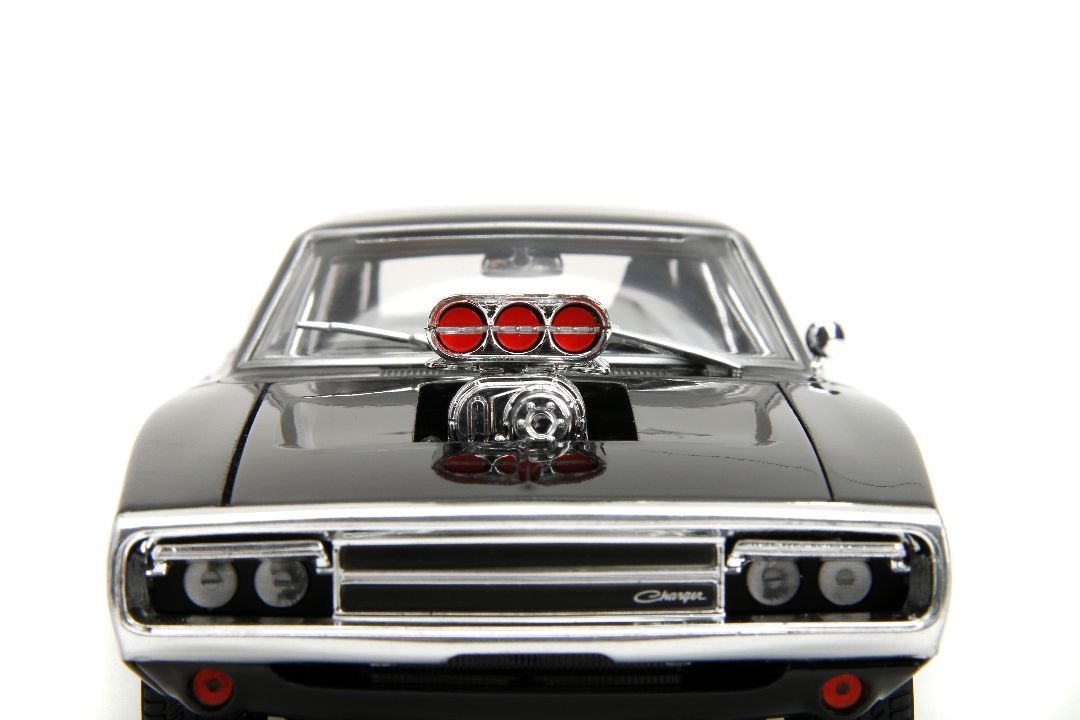 Jada 1/24 "Fast & Furious" TruSpec 1970 Dodge Charger RT - Black - Click Image to Close