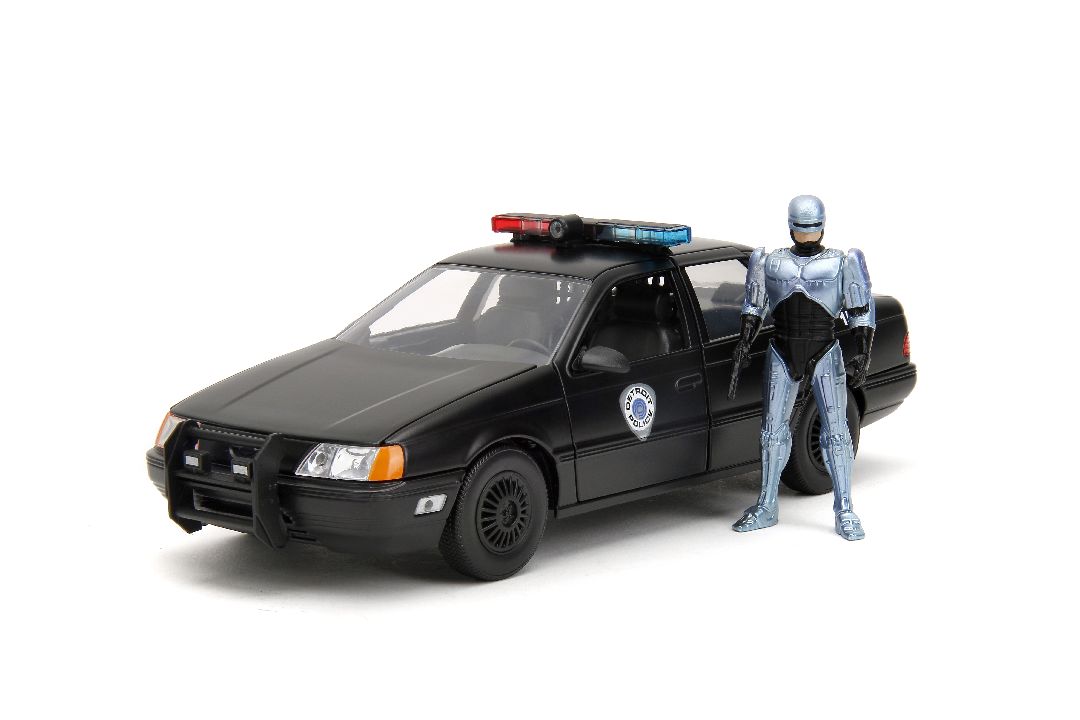 Jada 1/24 "Hollywood Rides" 1986 OCP Ford Taurus With RoboCop - Click Image to Close