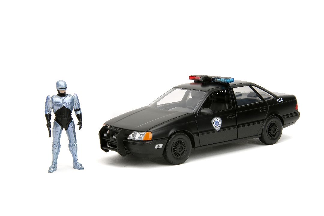 Jada 1/24 "Hollywood Rides" 1986 OCP Ford Taurus With RoboCop - Click Image to Close