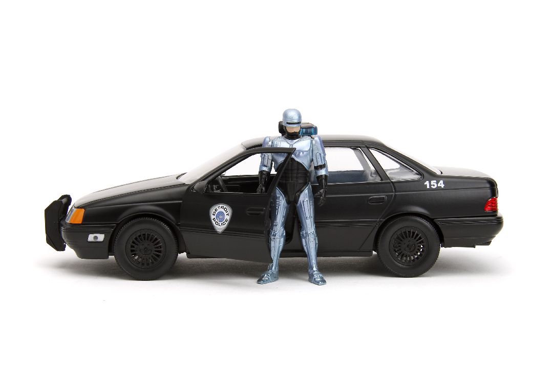 Jada 1/24 "Hollywood Rides" 1986 OCP Ford Taurus w/ RoboCop
