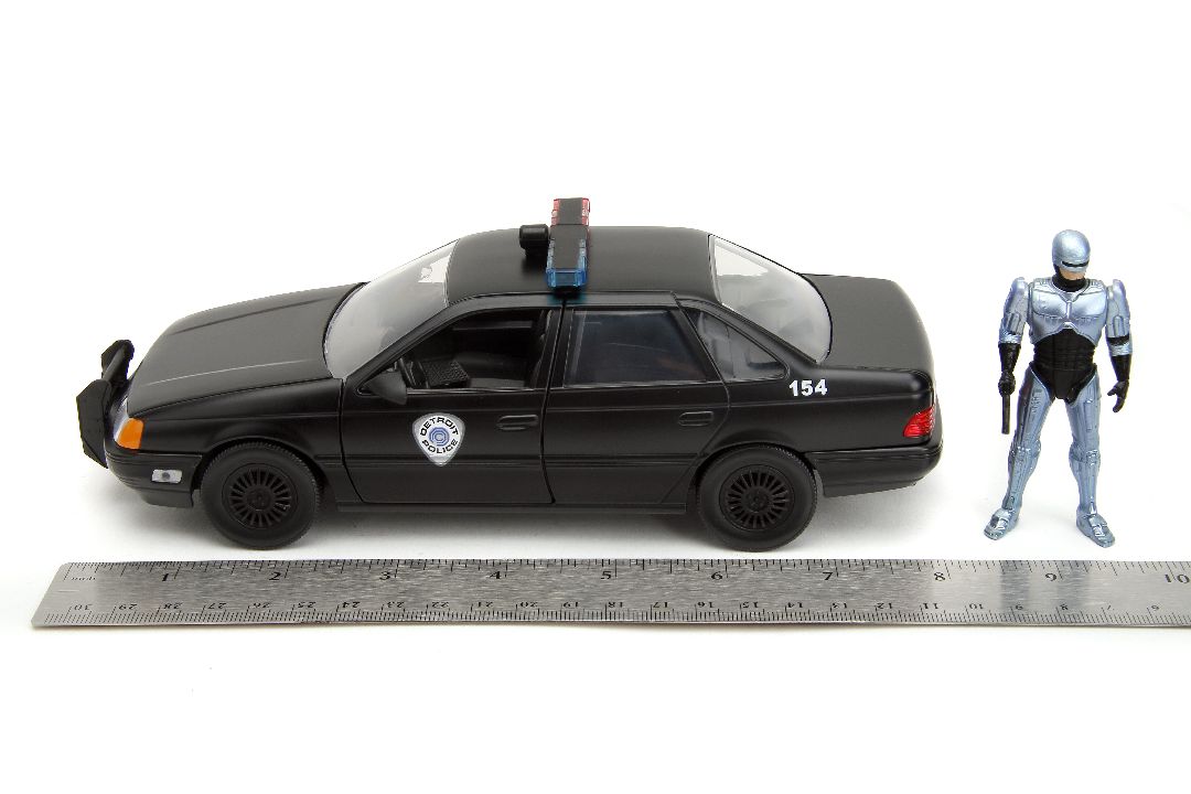Jada 1/24 "Hollywood Rides" 1986 OCP Ford Taurus w/ RoboCop