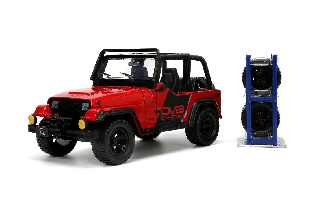 Jada 1/24 "Just Trucks" with Rack - 1992 Jeep Wrangler