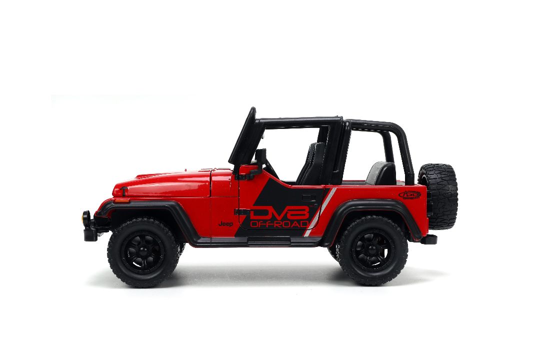 Jada 1/24 "Just Trucks" with Rack - 1992 Jeep Wrangler - Click Image to Close