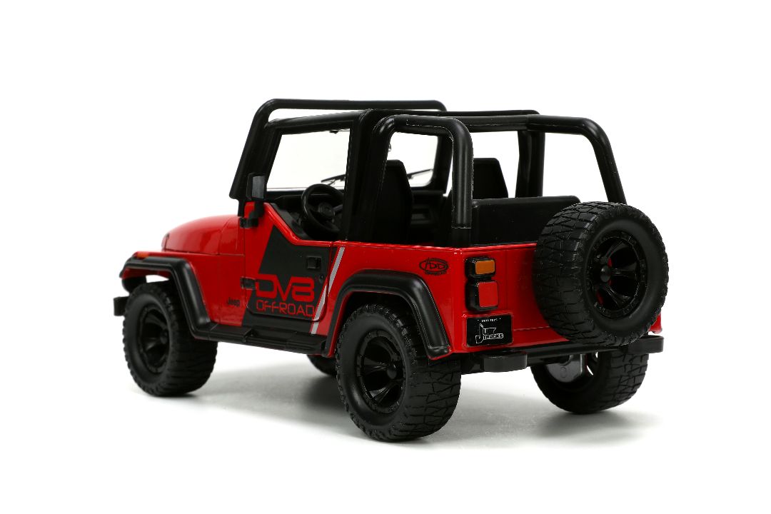 Jada 1/24 "Just Trucks" with Rack - 1992 Jeep Wrangler - Click Image to Close