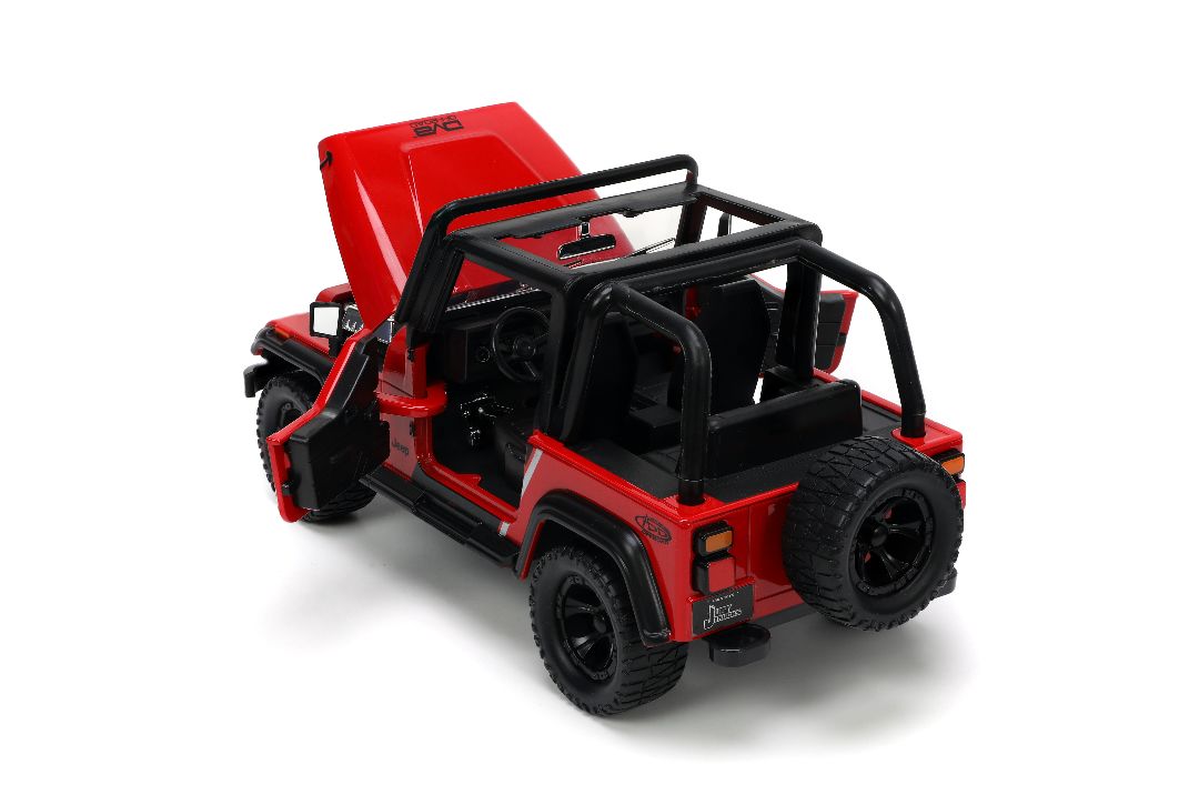 Jada 1/24 "Just Trucks" with Rack - 1992 Jeep Wrangler - Click Image to Close