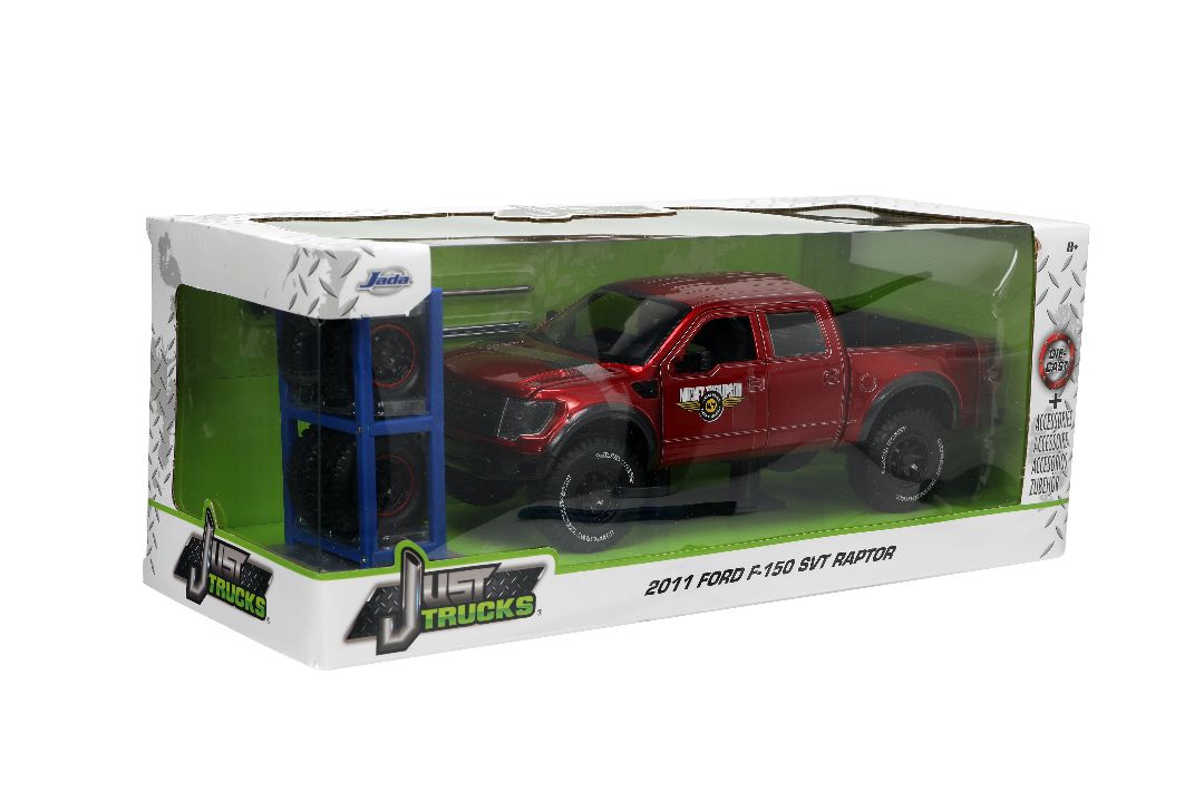 Jada 1/24 "Just Trucks" with Rack - 2011 Ford F-150 SVT Raptor - Click Image to Close