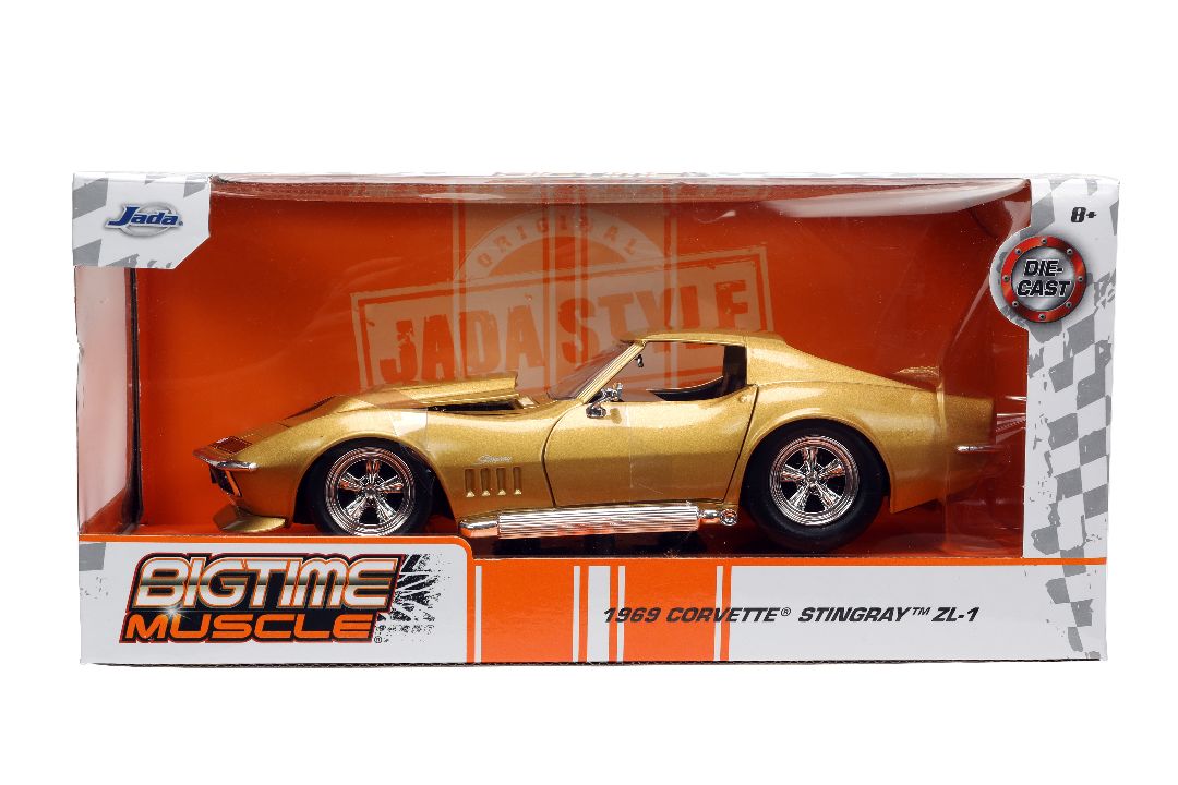 Jada 1/24 "BIGTIME Muscle" 1969 Corvette Stingray - Click Image to Close