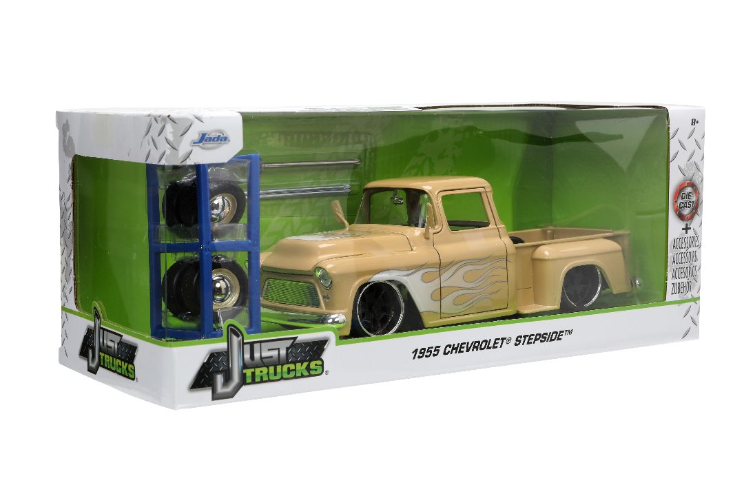 Jada 1/24 "Just Trucks" with Rack 1955 Chevy Stepside