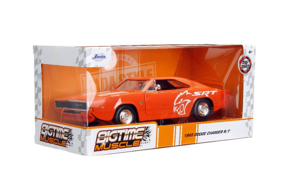 Jada 1/24 "BIG TIME Muscle" 1968 Dodge Charger - Click Image to Close