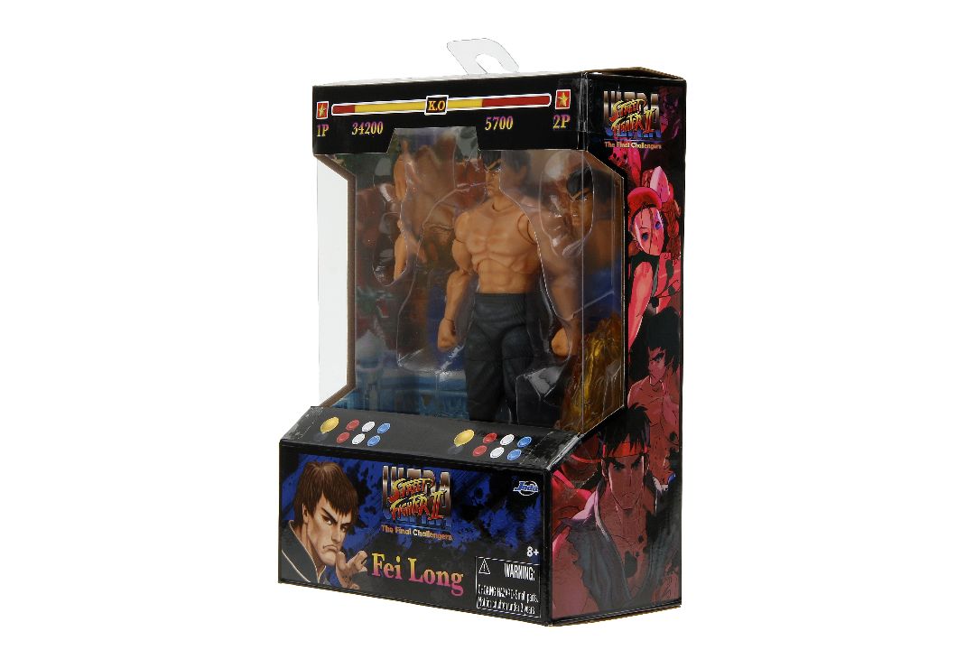 Jada 6" Action Figure Street Fighter - Fei-Long - Click Image to Close