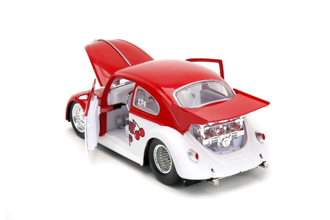 Jada 1/24 Punch Buggy 1959 VW Drag Beetle - Click Image to Close