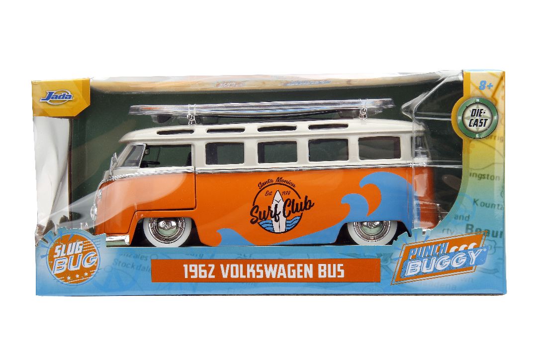 Jada 1/24 "PUNCH BUGGY" 1962 VW Bus - Click Image to Close