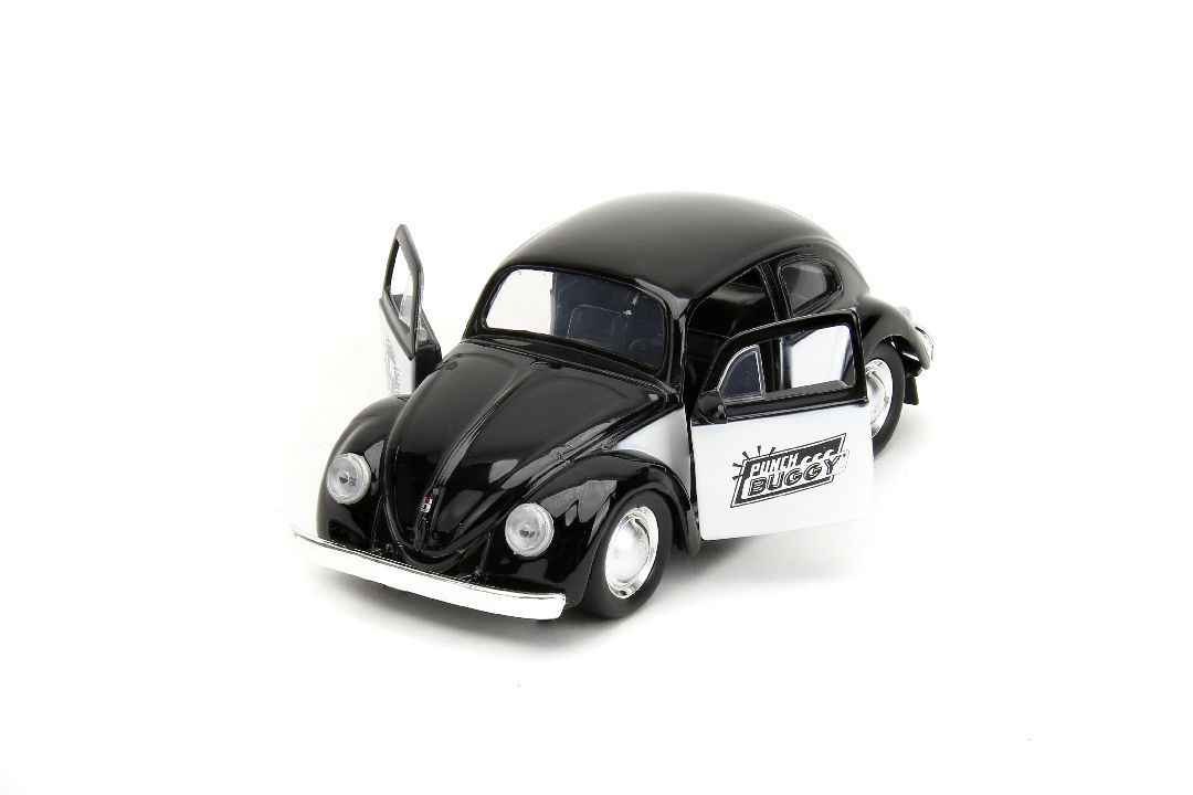 Jada 1/32 "PUNCH BUGGY" 1959 VW Beetle W/Boxing Gloves - Black