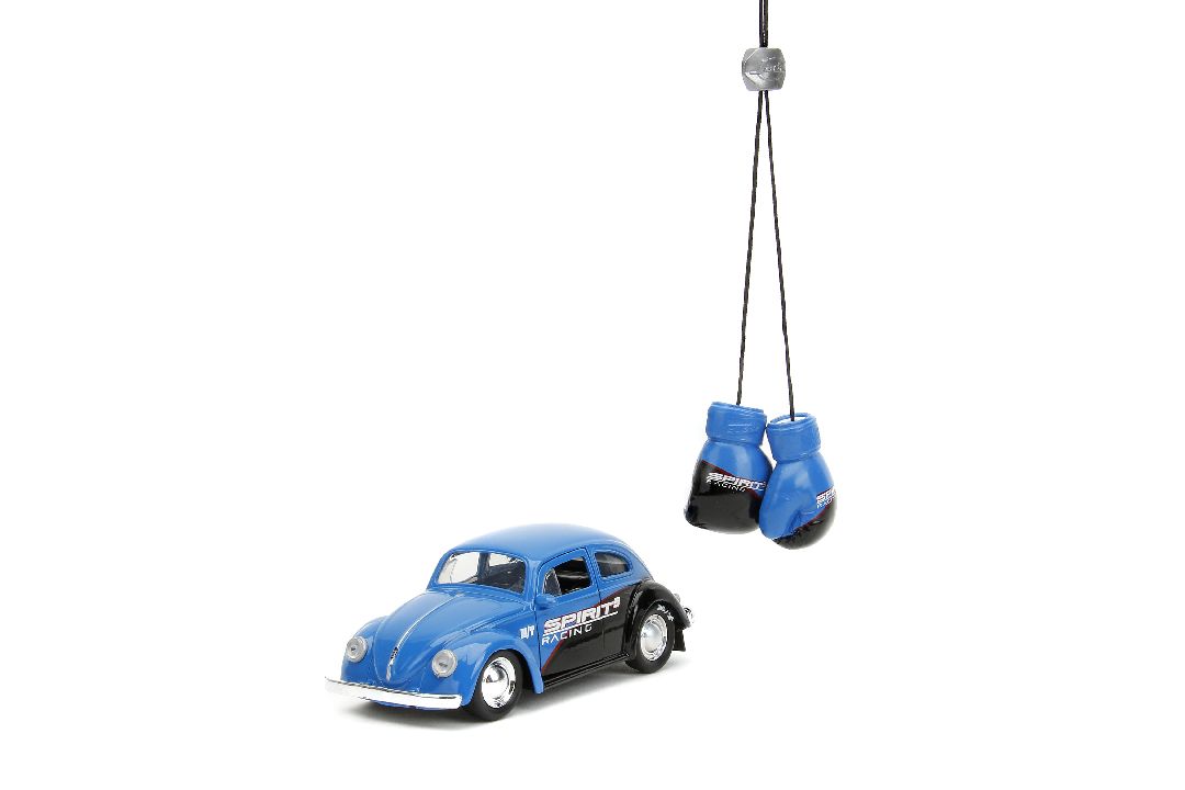 Jada 1/32 "PUNCH BUGGY" 1959 VW Beetle W/Boxing Gloves - Blue - Click Image to Close