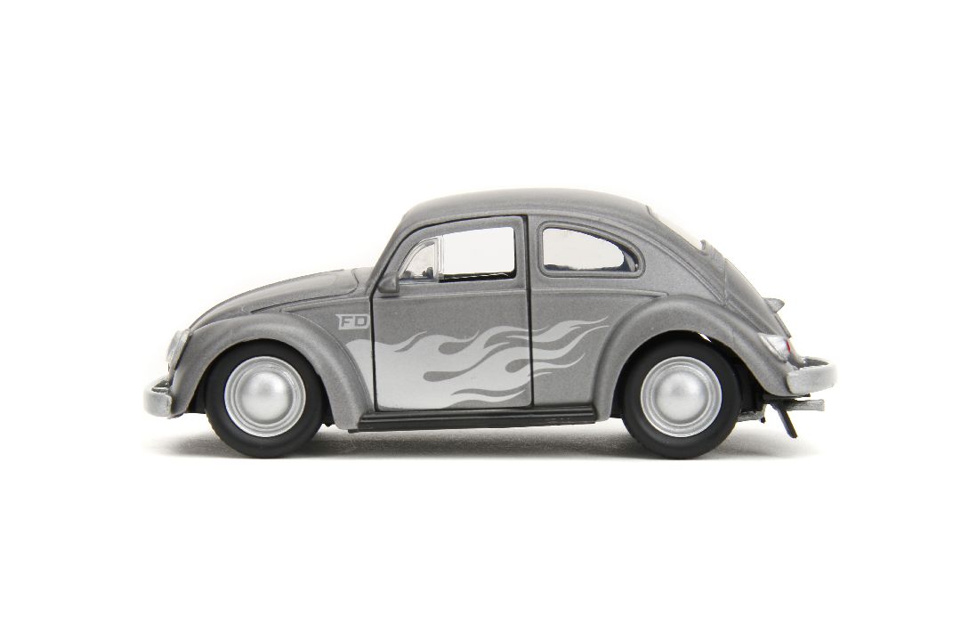 Jada 1/32 "PUNCH BUGGY" 1959 VW Beetle W/Boxing Gloves - Gray