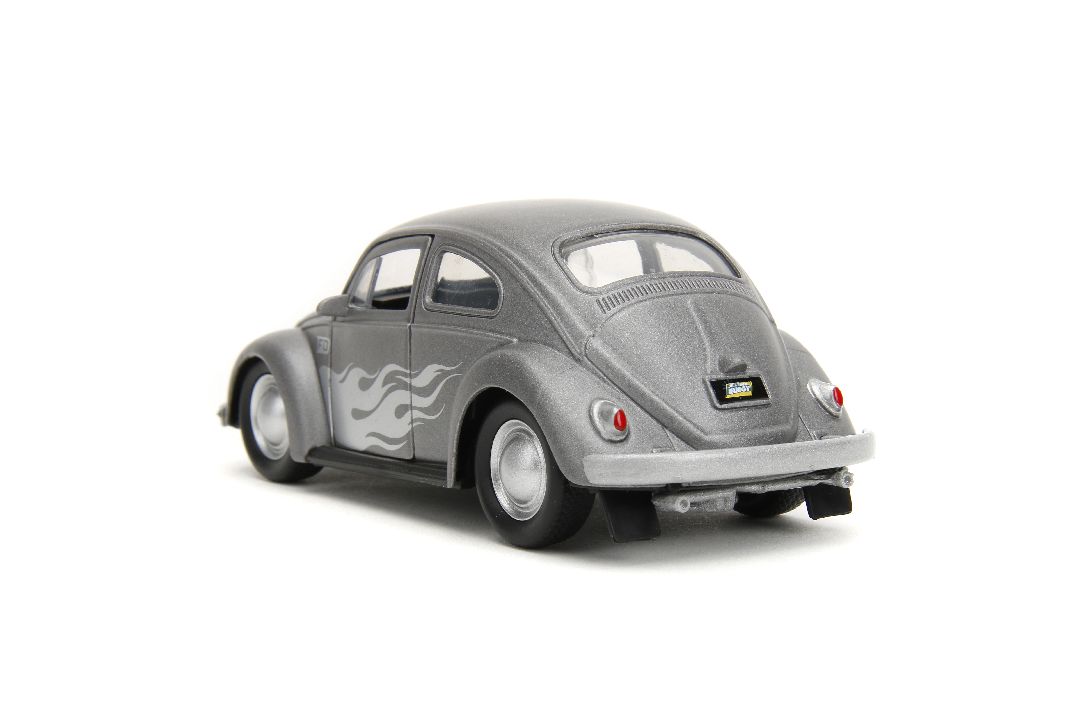 Jada 1/32 "PUNCH BUGGY" 1959 VW Beetle W/Boxing Gloves - Gray - Click Image to Close