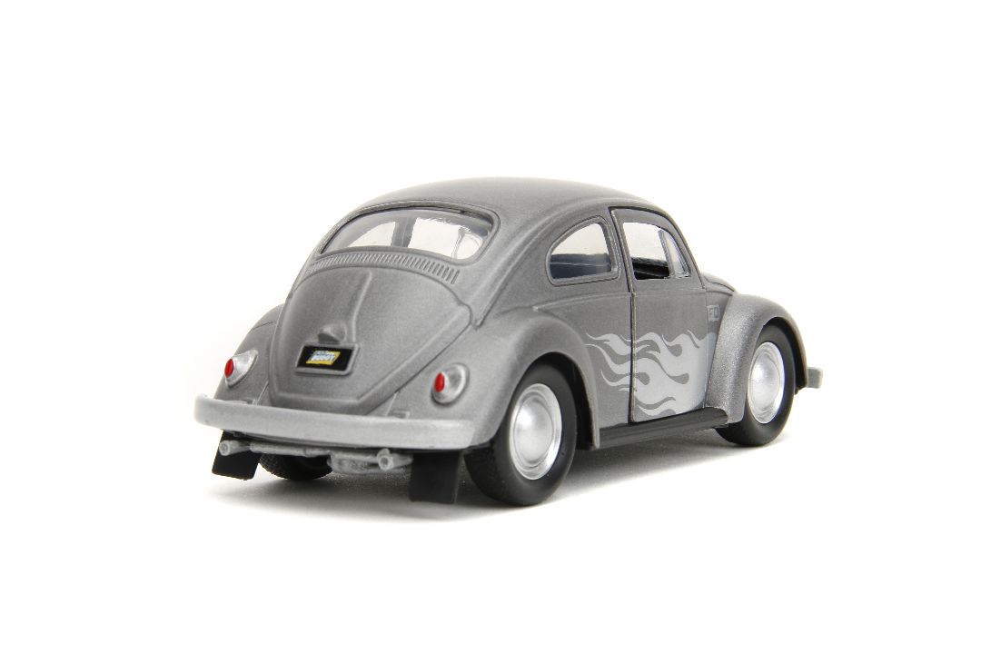 Jada 1/32 "PUNCH BUGGY" 1959 VW Beetle W/Boxing Gloves - Gray - Click Image to Close