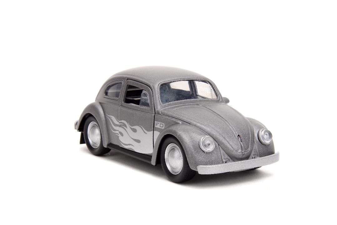 Jada 1/32 "PUNCH BUGGY" 1959 VW Beetle W/Boxing Gloves - Gray