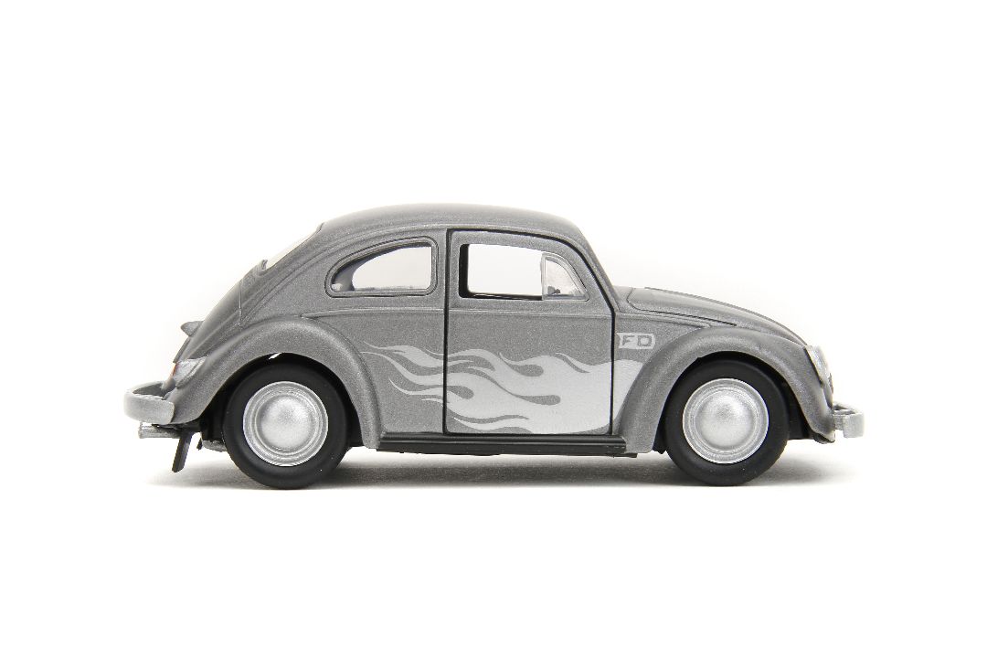 Jada 1/32 "PUNCH BUGGY" 1959 VW Beetle W/Boxing Gloves - Gray